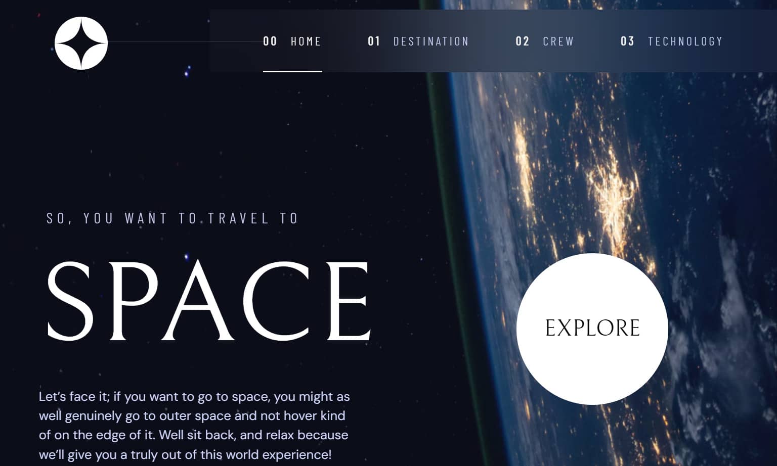 Website Home Page Screen Shot